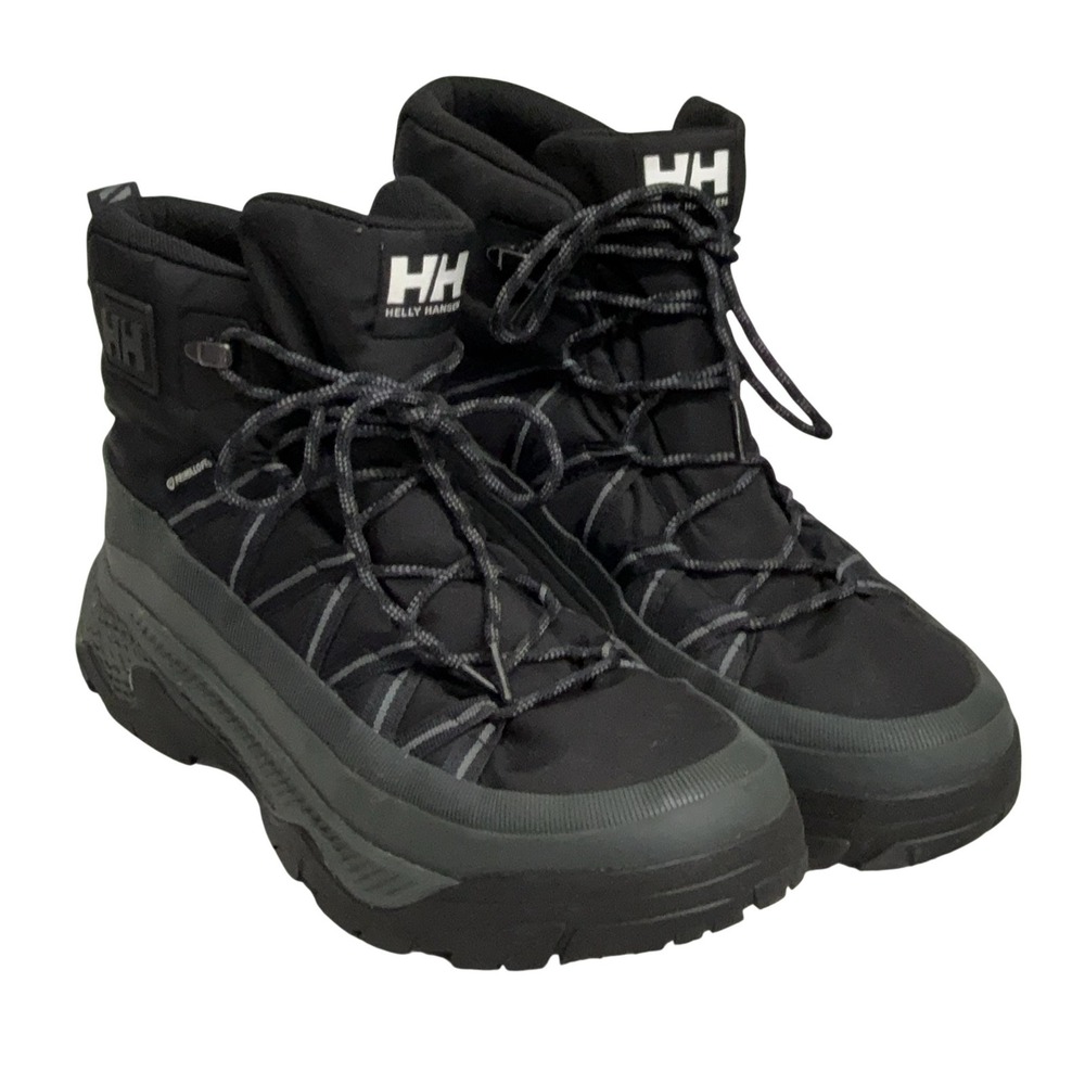 Helly Hansen Snow Boots Mens Size 10 Black Insulated Primaloft Winter 12061.990